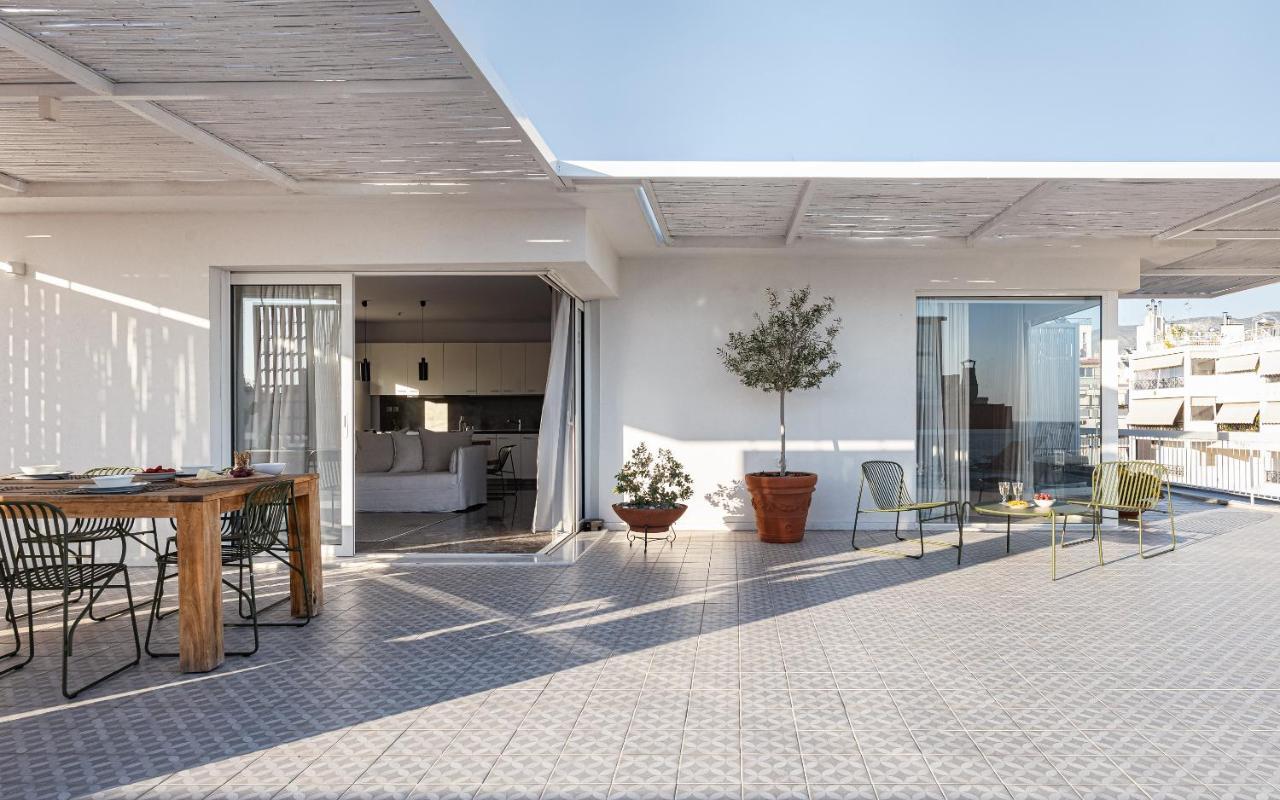 Sea View Beach Penthouse - Athens Coast Экстерьер фото