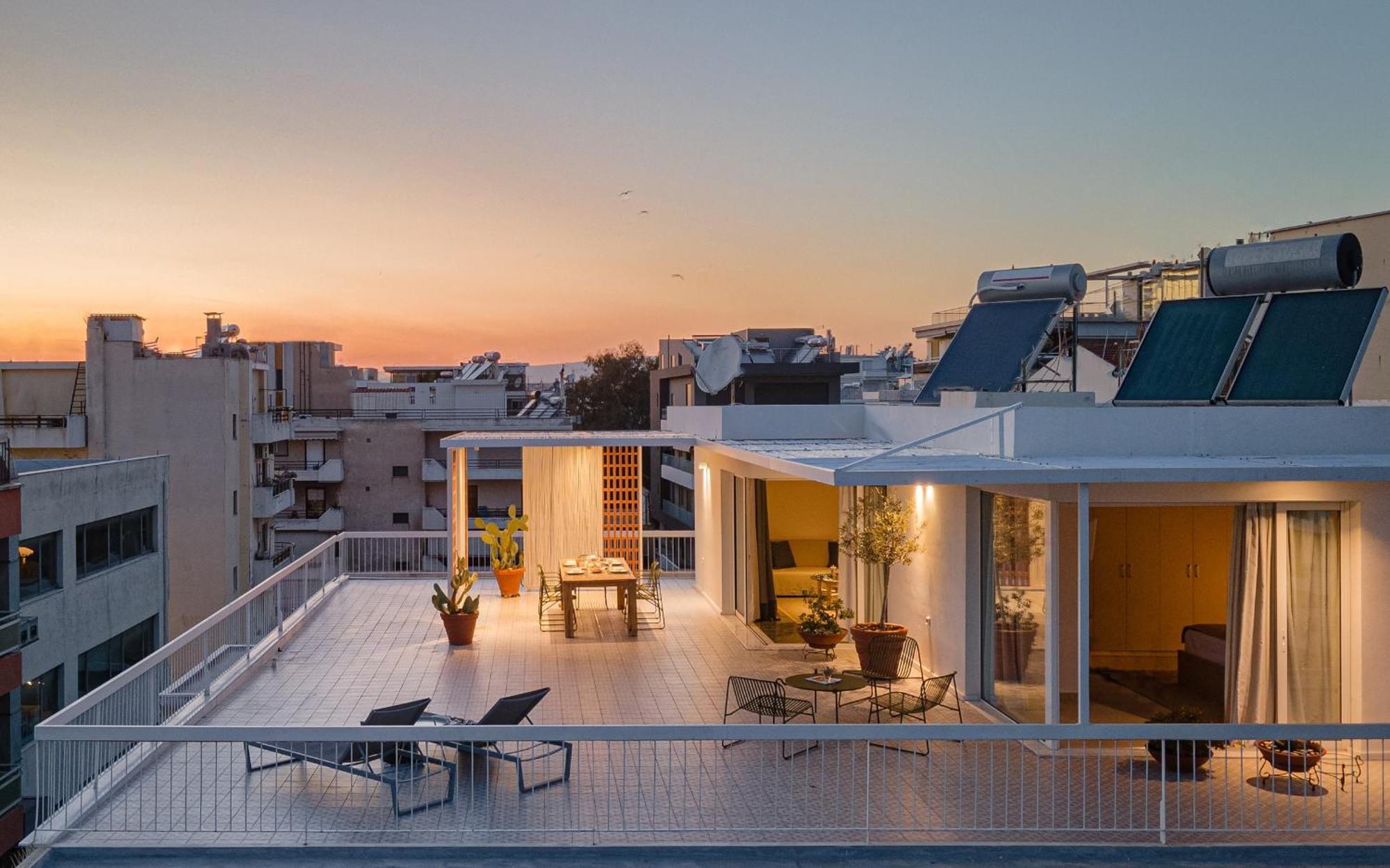 Sea View Beach Penthouse - Athens Coast Экстерьер фото